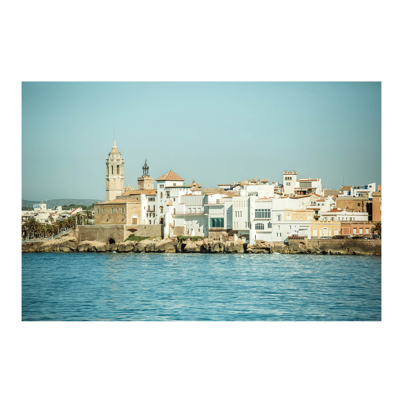 Sitges desde el mar