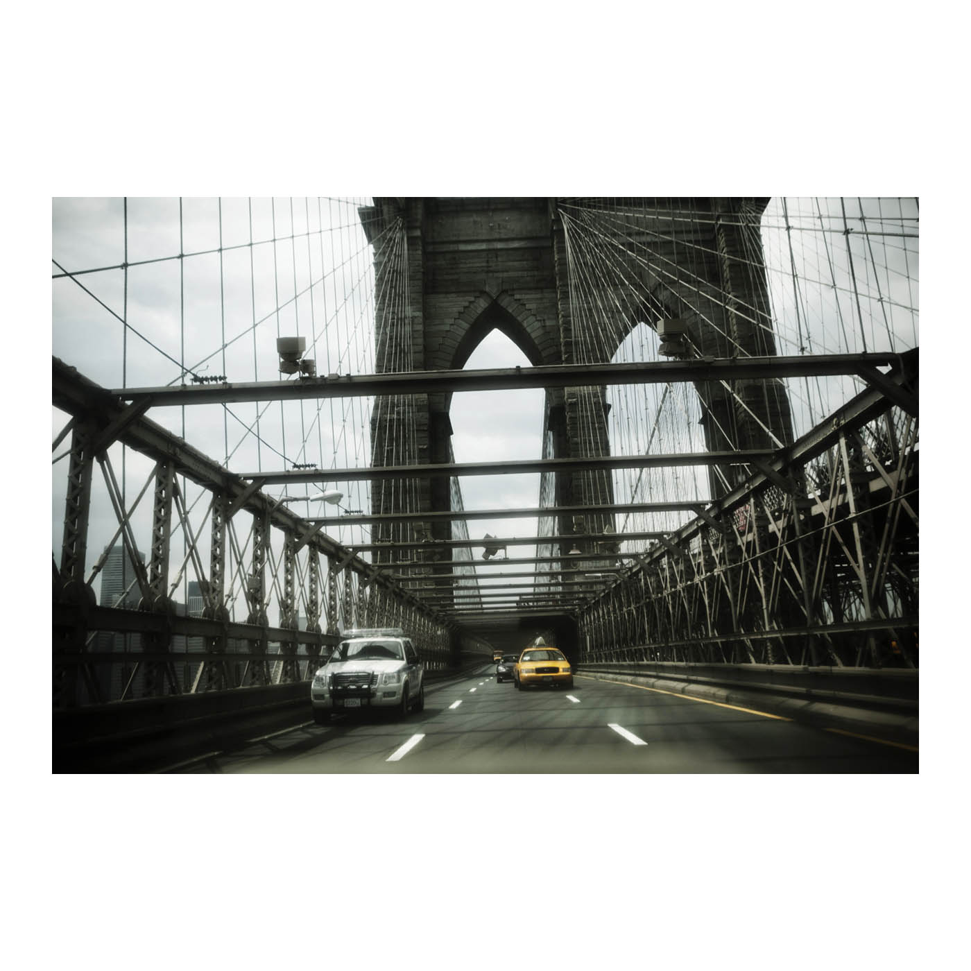 Brooklyn bridge photo poster by Thomas Vilhelm