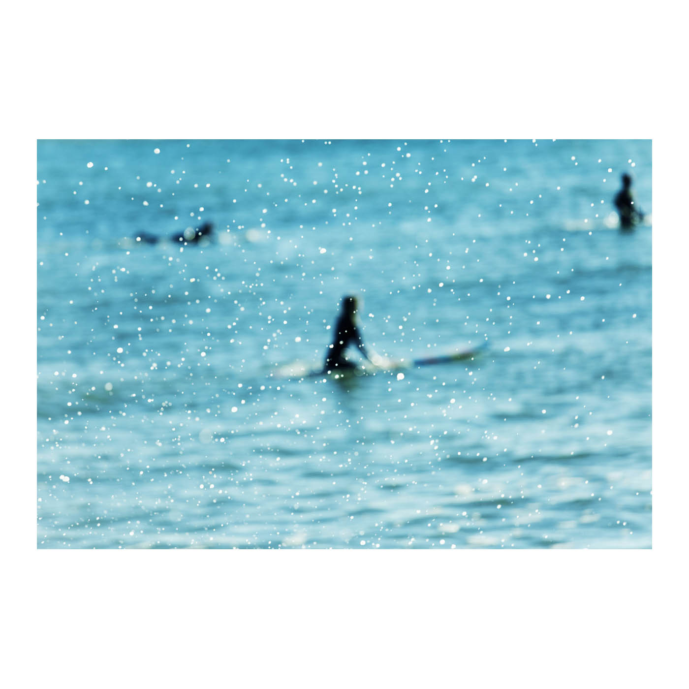 Surfer in the Mediterranean. Foto