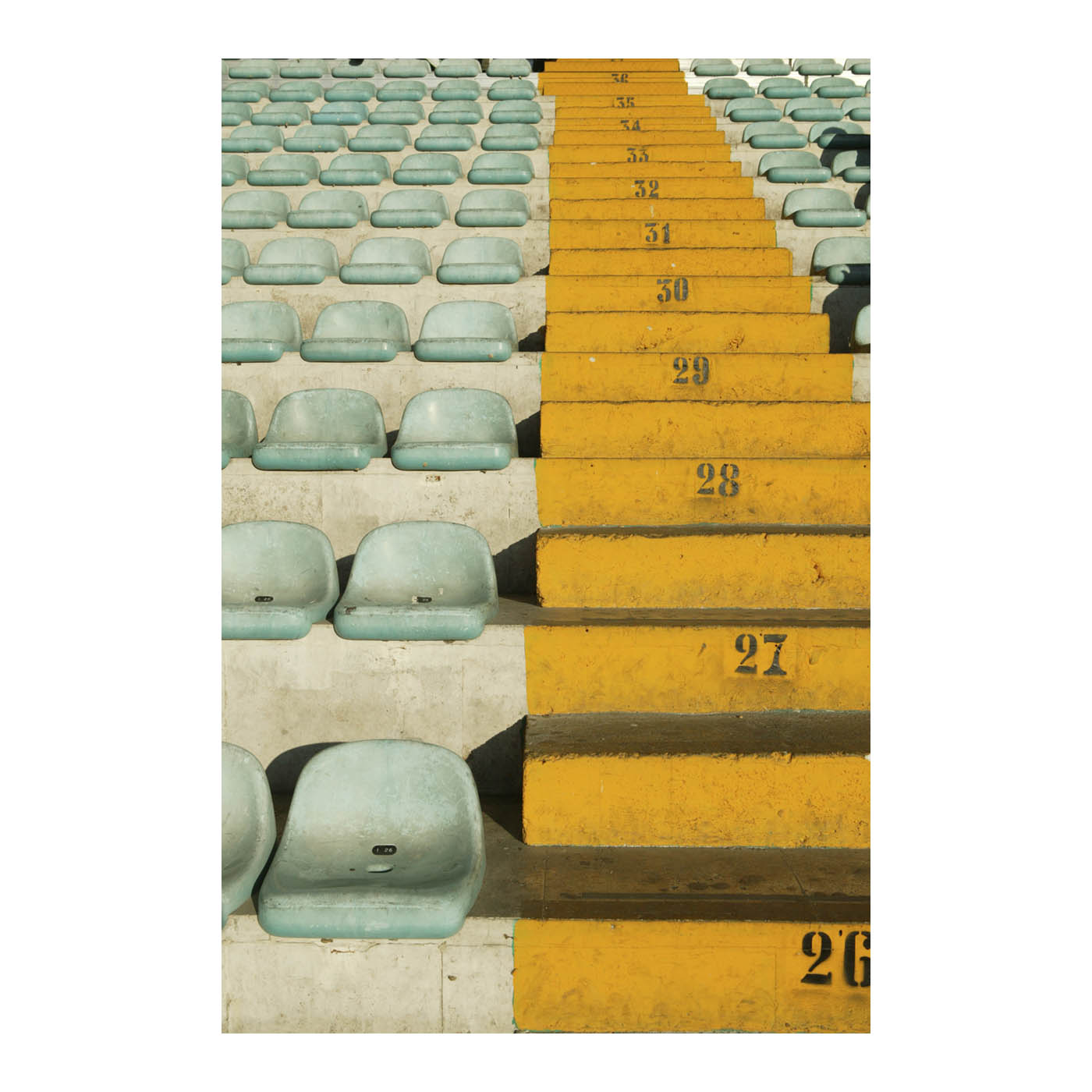 Graphic photo poster of Stadium in Rome
