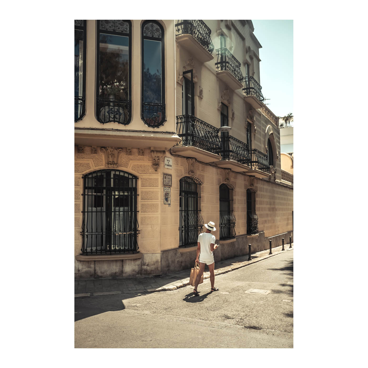 Foto de una calle en Sitges