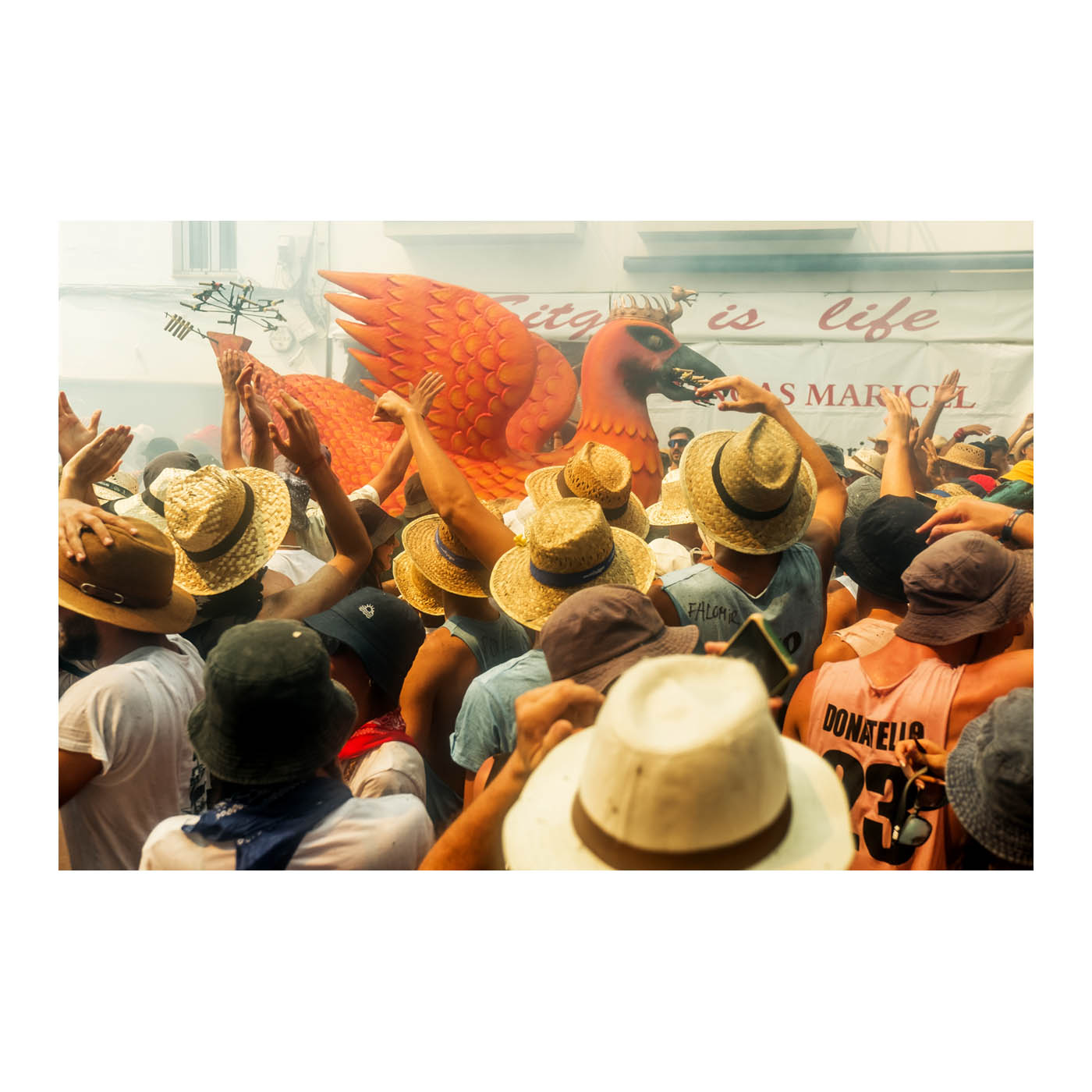 La aliga de santa tecla en Sitges